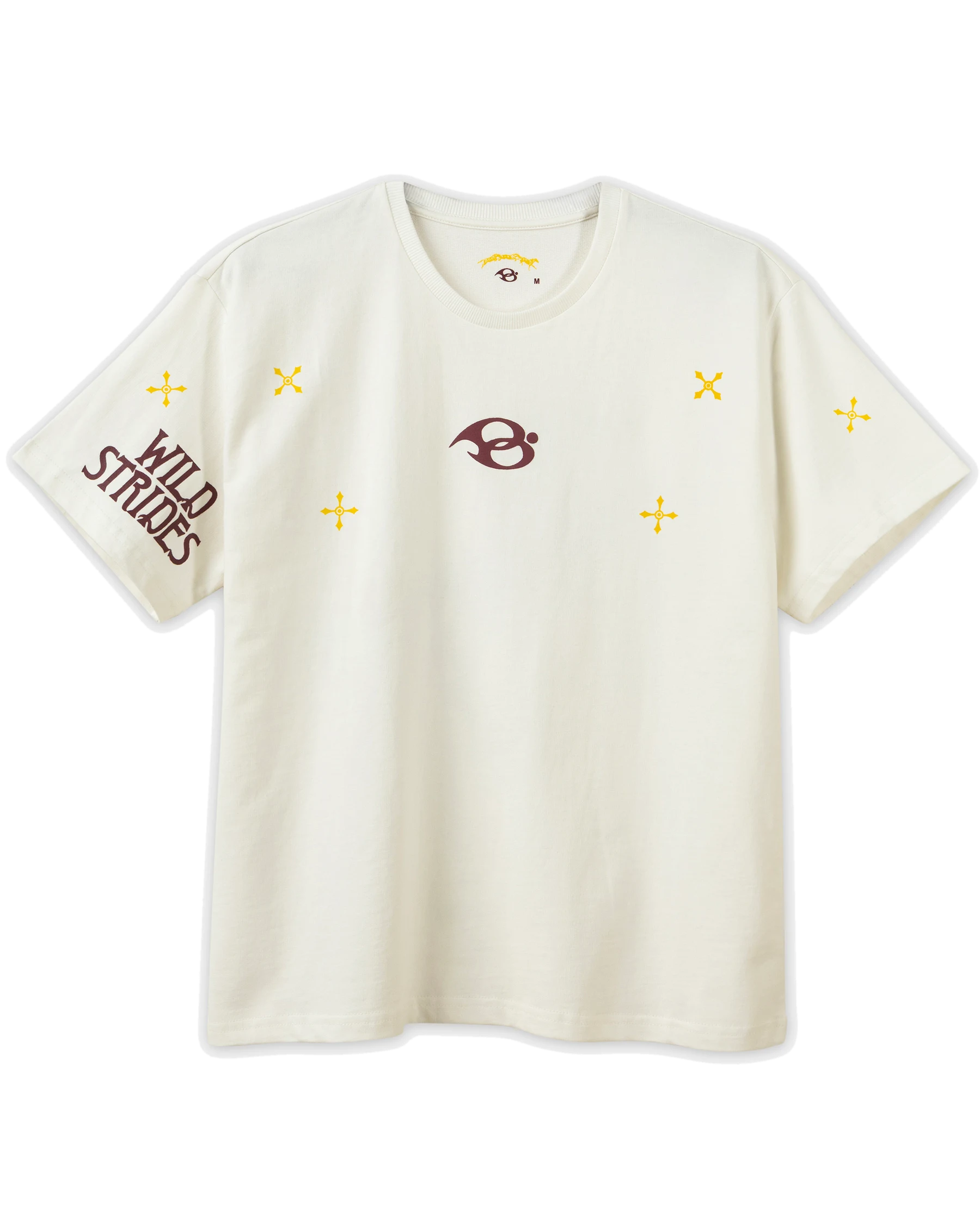 Wild Strides Tee, Ivory - front